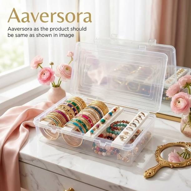 ARCHDECOME adjustable 4 rod Bangle Box Jewellery, Bangles, Wrist Watch, Hair Bands Scrunchies Accessories Vanity Box