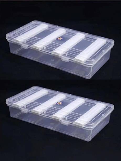 ANASALI Plastic Adjustable 4 Rod Bangle Box Chudi Set Organizer PACK OF 2 Bangles, Jewellery, etc. Vanity Box