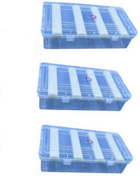 Zaina Adjustable 4 Rod Bangle Box Organizer Jewellery Storage Display Box Paclk of 3 Organizer Case For Jewellery, Bangles Box, Lockable Vanity Box Vanity Box