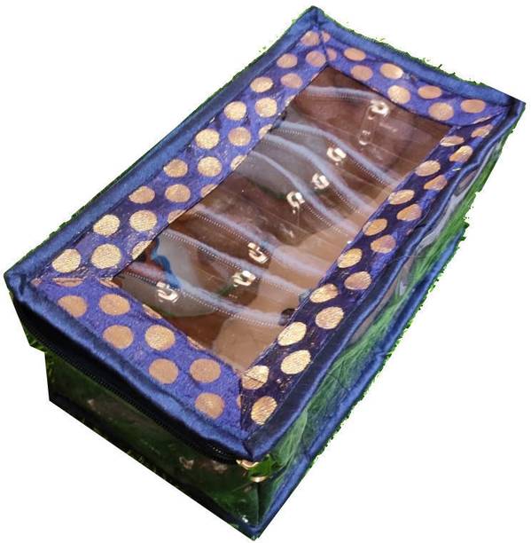 J Jejal Jewellery Organiser with 10 Transparent Pouches Jewellery Organiser, Jewellery Kit, Jewellery Storge Box Vanity Box
