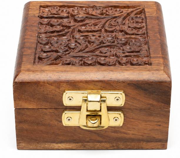 kutumbdecor premium wooden jwellery organiser earrings and rings Vanity Box