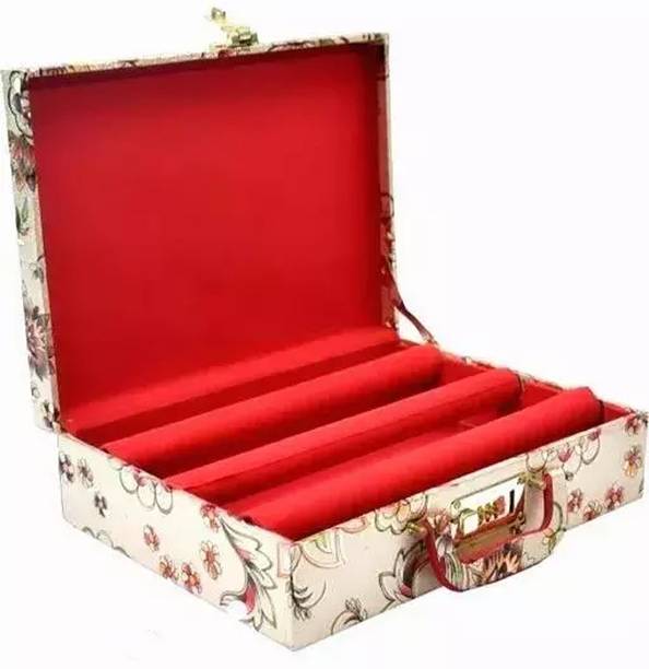 CGC Premium Quality Bangle Box With 3 Rods And Number Lock system To Carry Bangles. Storage Box, bangle box, jewellery box Vanity Box