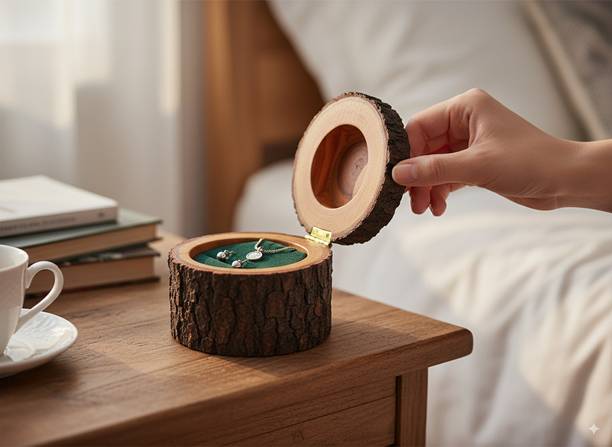 woodan Wooden Ring Jewellery Vanity Box