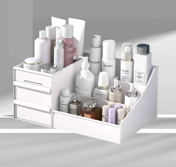 SHIVAM ENTERPRISE 9 Compartments Plastic Cosmetic Vanity and Dressing Room Jewelry, Makeup, Dressing Table Vanity Box