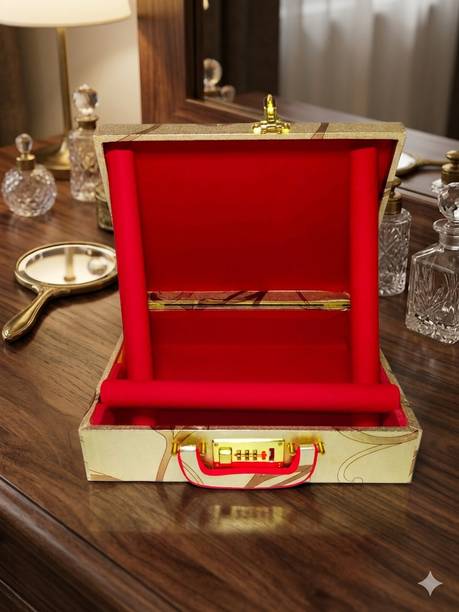 AAJ stor (N3V-337)3 rod Bangle Number LockBox Multy use Party Function Bangle Box,Lock Box,Churi Box Vanity Box