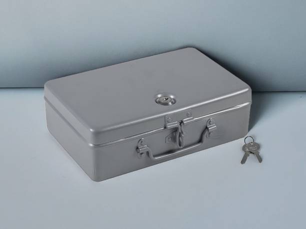 JOWEL 10" Silver Jewel Storage Box Peti Storage and organizing of jewellery Vanity Box
