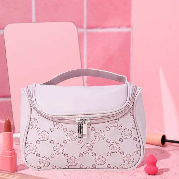 MINARA BEAUTY Cosmetic Pouch for Jewellery, Women Makeup Organiser and Travel Travel, Makeup and Jewellery Vanity Box