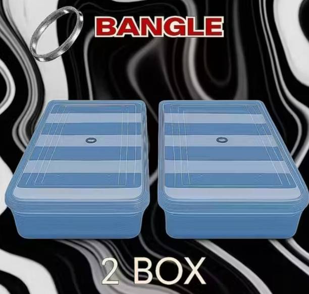 MAAKAILA 4 Road Plastic Bangle box Jewellery And Bangle Organizer Vanity Box
