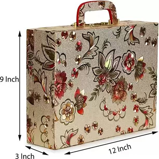 CGC Premium Quality Bangle Box With 3 Rods And Number Lock system To Carry Bangles. Storage Box, bangle box, jewellery box Vanity Box