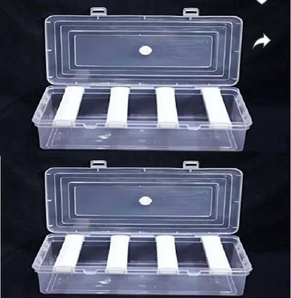 DaniyaSupplier 4 rod Bangle Box Jewellery,Wrist Watch,Hair Bands Scrunchies Accessories pck 2 Jewellery Box For Travelling,Bride,Chudi Organizer For Storage Vanity Box