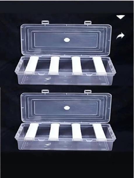 DaniyaSupplier 4 rod Bangle Box Jewellery,Wrist Watch,Hair Bands Scrunchies Accessories pck 2 Jewellery Box For Travelling,Bride,Chudi Organizer For Storage Vanity Box