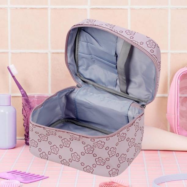 MINARA BEAUTY Cosmetic Bag for Jewellery, Women Makeup Organiser and Travel Travel, Makeup and Jewellery Vanity Box