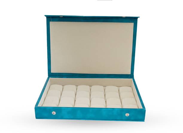 DigiRake Teal Earring Box 20 Earring Holders in One Box Any Vanity Box