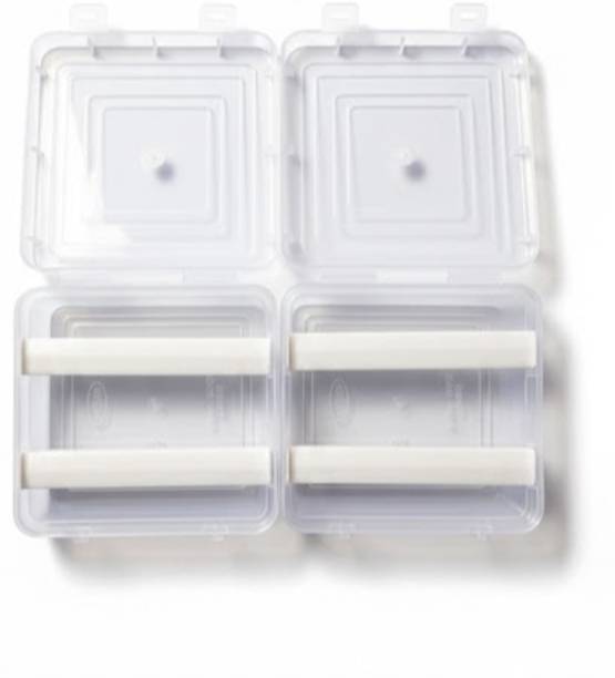 UFEnterprises Multipurpose transparent plastic storage box with 2 rods for women and girls Organizer case for jewellery, bangle box, lockable Vanity Box