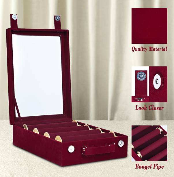 RBCBOX 4 ROLL MAROON FAIBAR 4 ROLL MAROON FAIBAR Vanity Box