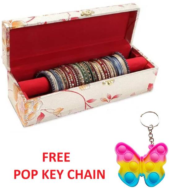 rza 1 Rod bangle boxs & makeup storage, cosmetic storage Box ( 1 Popet Key Chain ) For Girl & Women Vanity Box