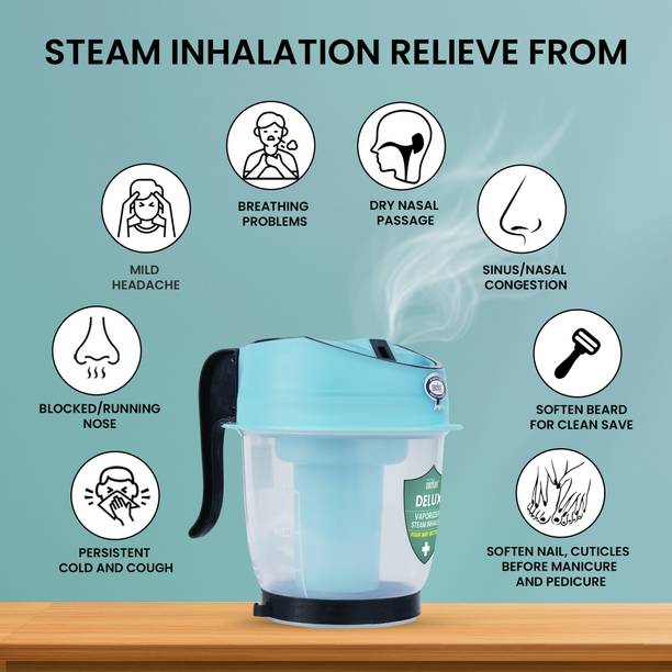 CRESCENT Premium Delux Vaporizer Steam Inhaler / Facial Steamer 4 way Action Vaporizer