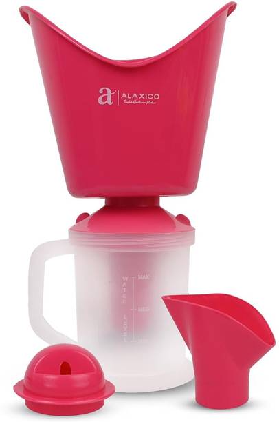Alaxico Steam Vapouriser | Face Steam Inhaler | Plastic Body Design | Pink Vaporizer