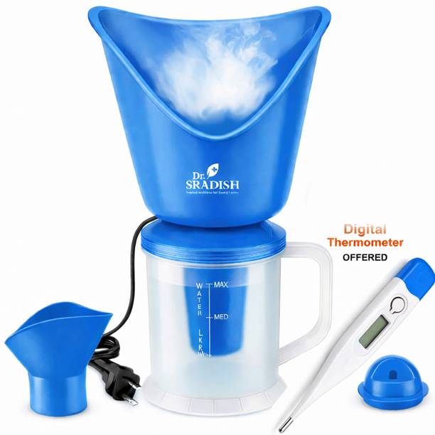 DR. SRADISH 3 in 1 Facial Steamer for Face Nano Ionic Steam Measuring Jar & Nose Attachment Vaporizer
