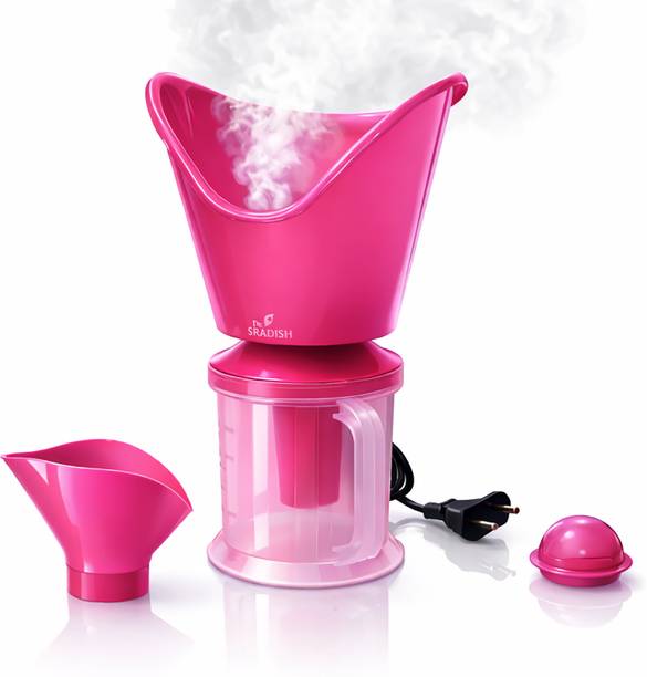 DR. SRADISH 3 in 1 Facial Steamer for Face Nano Ionic Steam Measuring Jar & Nose Attachment Vaporizer