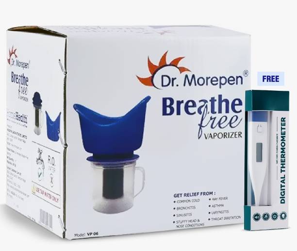 Dr. Morepen Breathe Steamer For Cold with FREE Digital Thermometer Vaporizer