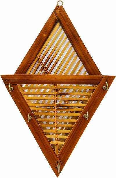 GLORIX Bamboo Wall Organizer Bamboo Vase