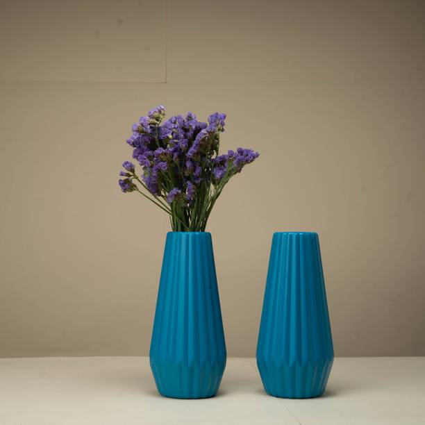 Mrida and Maati Flower Vase (Without Flower) Table vase for office and Home Plastic Vase Plastic Vase