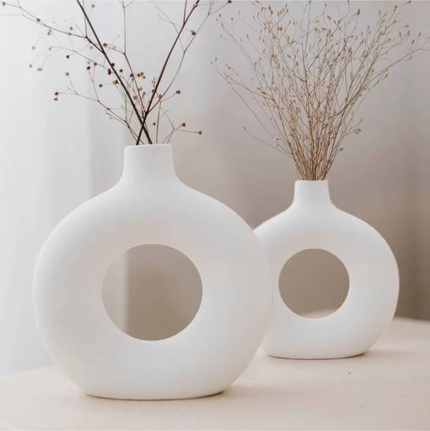 OriginalCeramics Donut Design Set of 2 Ceramic Vase