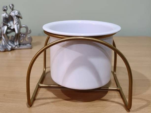 DESIGNER METAL POT WITH STAND 1347 Iron Vase