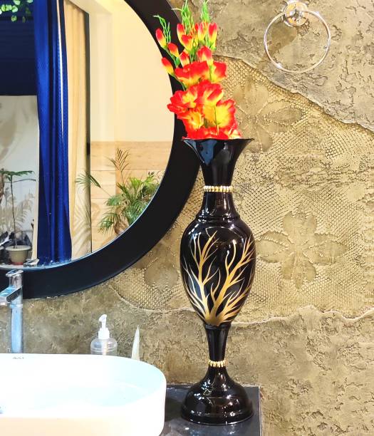 AdiCollar Metal Flower Vase Home Decoration Flower Pot Room Decor Iron Stand | V30 Iron Vase