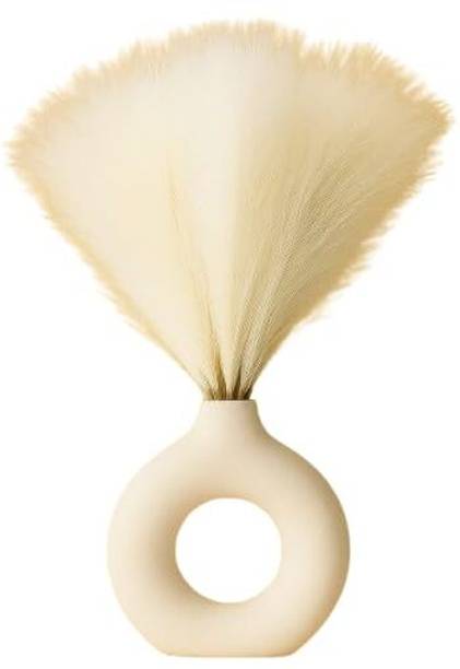 DecorewithSara Modern Design Minimalist Style for Home Decor and Flower Arrangements Ceramic Vase