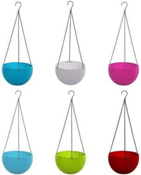 VirajSanchi Virajsanchi Plant Container 6 Inches Plastic Vase