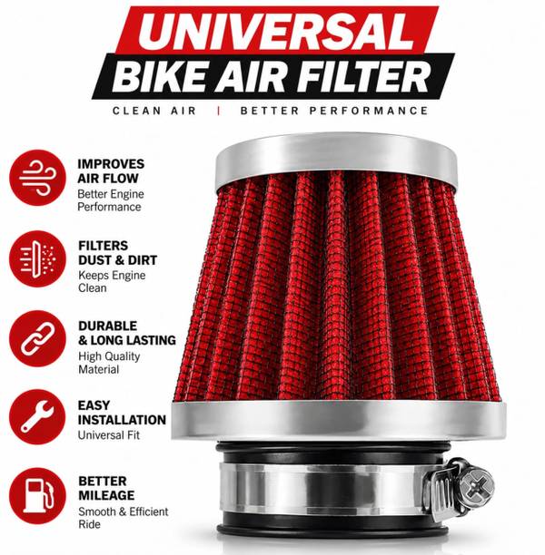 Huims Bike Air Filter For Universal For Bike Universal For Bike