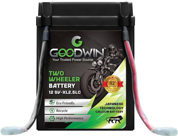 Goodwin International 12 GW-XL2.5LC 12M 2.5 Ah Battery for Bike