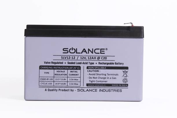 Solance 12V 12AH SMF Battery UPS Solar Toy Car & Bike Battery 12 Ah Battery for All Vehicles