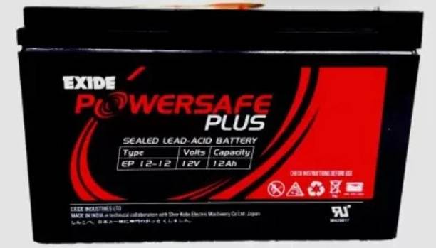 EXIDE POWERSAFE PLUS 12V 12 Ah Battery for All Vehicles