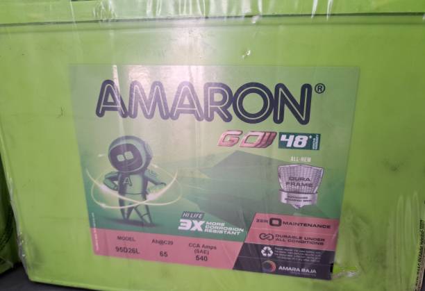 amaron 95D26L 65 Ah Battery for Car