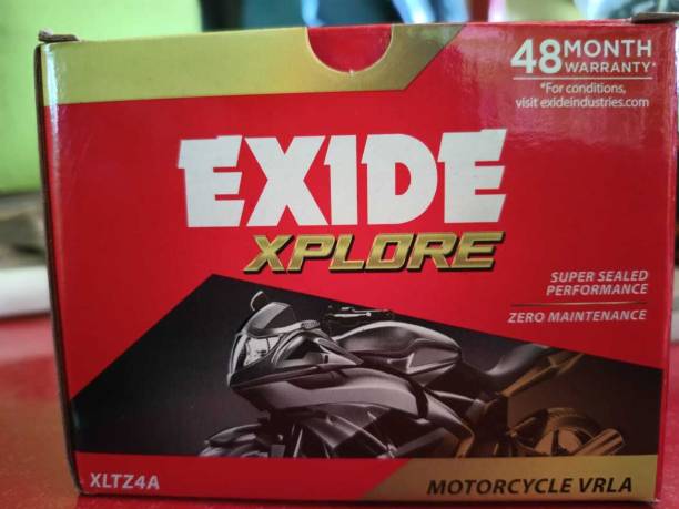 EXIDE FXL5-XLTZ4A 4 Ah Battery for Bike