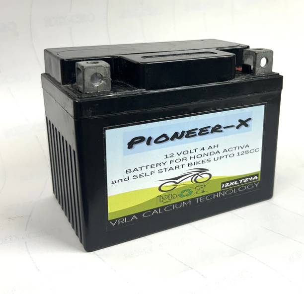 पायोनियर-स 12 volt 4 ah bike battery for activa|SELF START bikes upto 125CC 4 Ah बाइक के लिए बैटरी