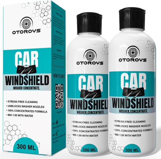 Otoroys Windshield Washer Fluid For Car 600ML | Highly Concentrated-( 20ML in 1L Water) Liquid Vehicle Glass Cleaner