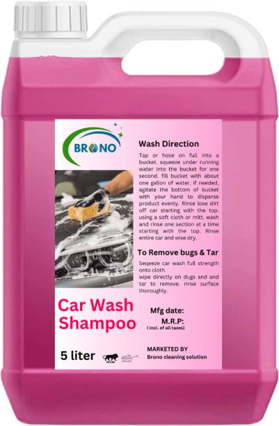 Brono Concentrated liquid & Shine Painted Surface Car Washing Liquid, High Foaming Liquid Vehicle Glass Cleaner