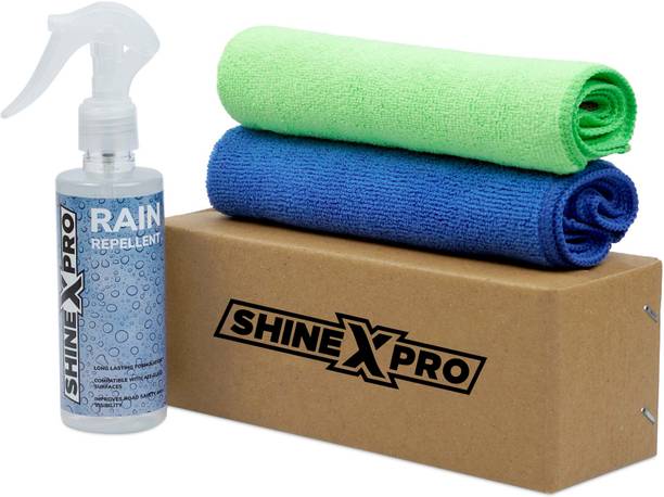ShineXPro Rain Repellent For Car - Hydrophobic, Long Lasting, Safe For All Glass Surfaces, Liquid Vehicle Glass Cleaner