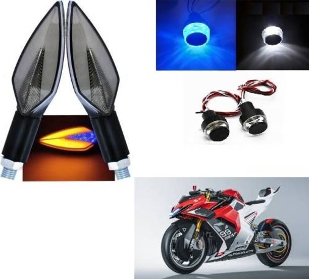 PECULIAR ZONE Front, Rear, Side LED Indicator Light for Bajaj, Hero, Honda, TVS, Suzuki, Universal For Bike Universal For Bike