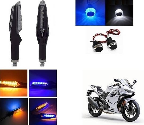 PECULIAR ZONE Front, Rear, Side LED Indicator Light for Bajaj, Hero, Honda, TVS, Suzuki, Universal For Bike Universal For Bike