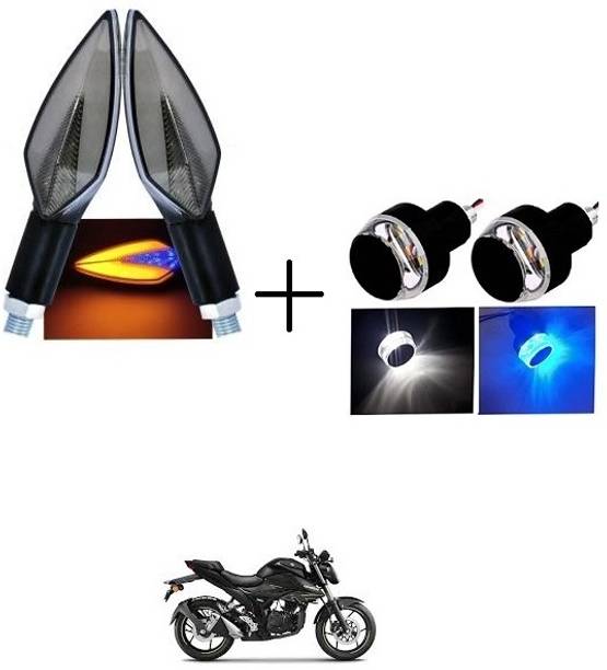 QUIRKY ZONE Front, Rear LED Indicator Light for Bajaj, Hero, Honda, TVS, Suzuki, Universal For Bike Universal For Bike