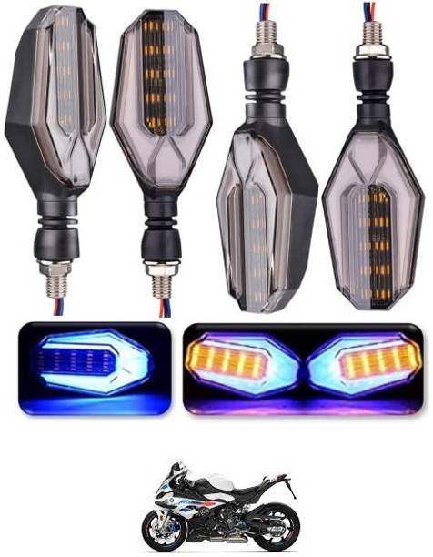 QUIRKY ZONE Front, Rear LED Indicator Light for Bajaj, Hero, Honda, TVS, Suzuki, Universal For Bike Universal For Bike