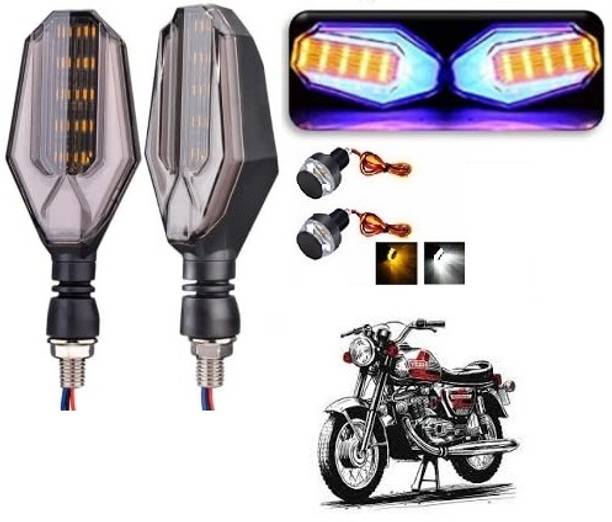 PECULIAR ZONE Front, Rear, Side LED Indicator Light for Bajaj, Hero, Honda, TVS, Suzuki, Universal For Bike Universal For Bike