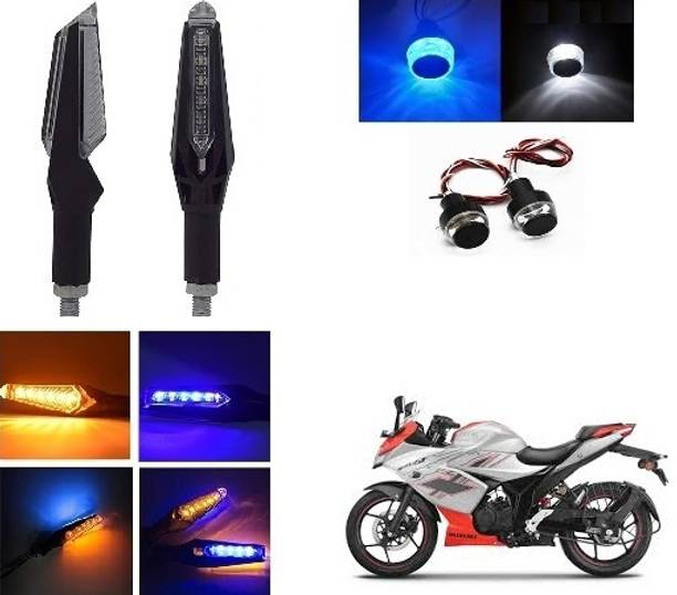 PECULIAR ZONE Front, Rear, Side LED Indicator Light for Bajaj, Hero, Honda, TVS, Suzuki, Universal For Bike Universal For Bike