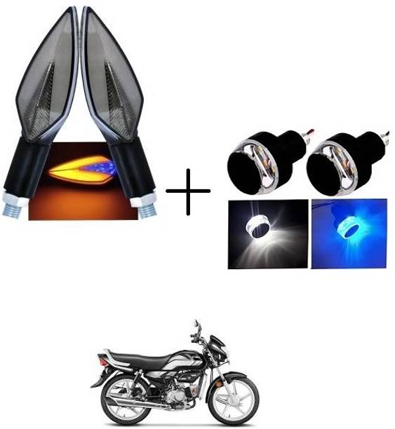QUIRKY ZONE Front, Rear LED Indicator Light for Bajaj, Hero, Honda, TVS, Suzuki, Universal For Bike Universal For Bike