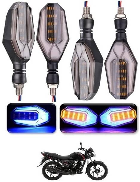 PECULIAR ZONE Front, Rear LED Indicator Light for Bajaj, Hero, Honda, TVS, Suzuki, Universal For Bike Universal For Bike